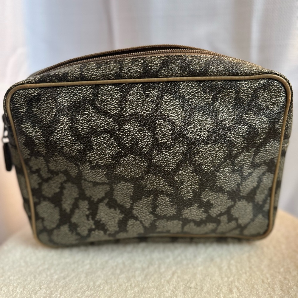 Yves Saint Laurent Hand-Painted Vintage Giraffe Print Clutch Pouch Toiletry Bagπ¦ - Picture 5 of 16